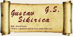 Gustav Sikirica vizit kartica